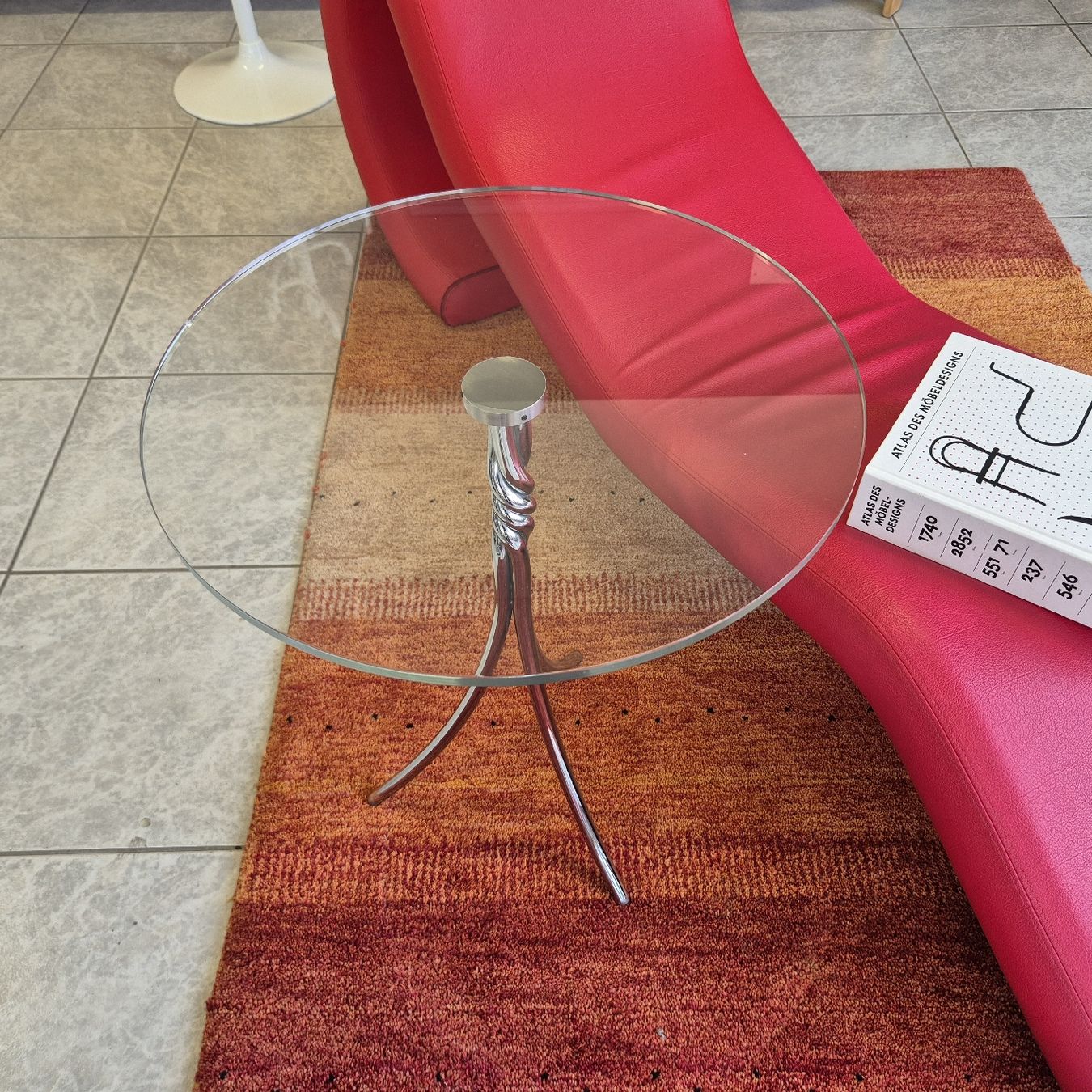 Tavoli: Design Chrom Glas Beistelltisch Coffee-Table – Usato da Nottwil venduto da Wondewa-Shop 8