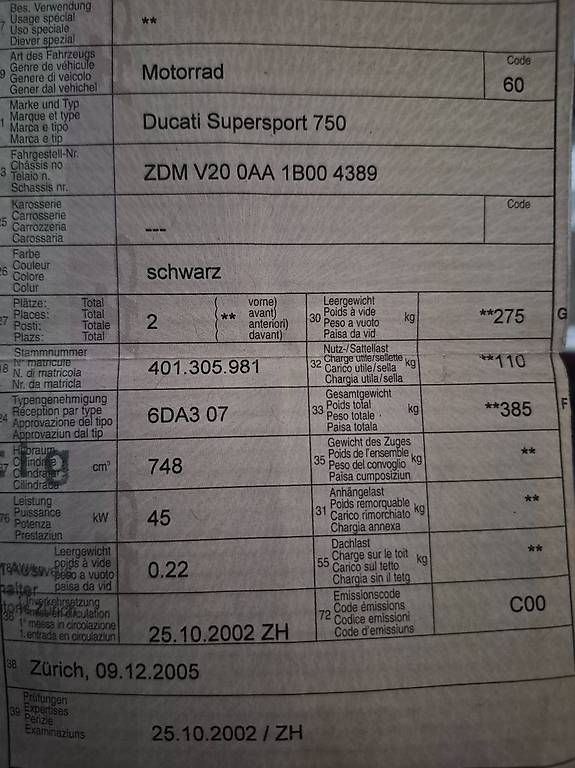 Ducati Route: Ducati SS750 i.e. Dark nur 4615km – D'occasion à Dättlikon par man_ct9m 4