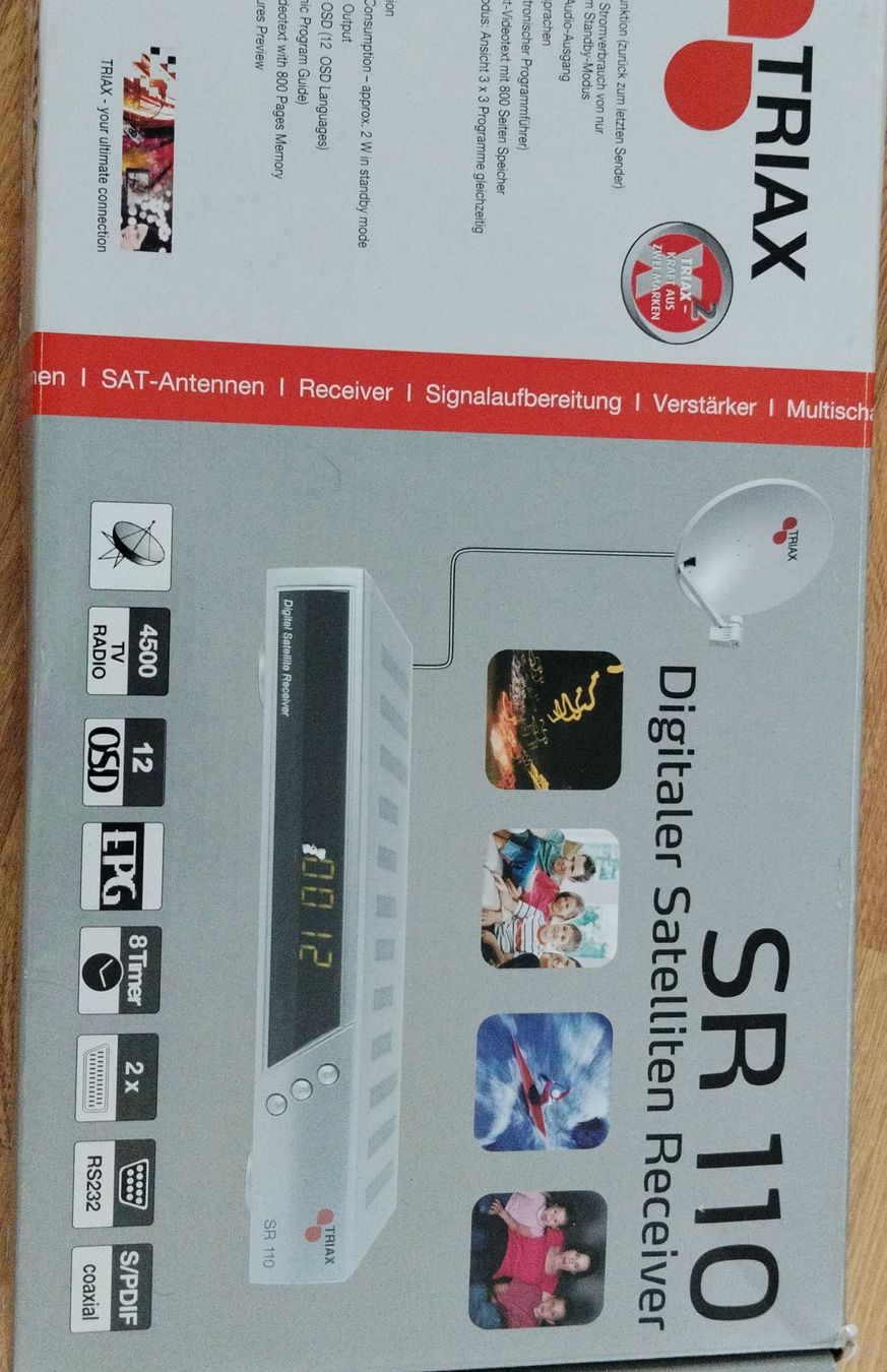 Ricevitori: TRIAX SR 110 Digitaler sat Satelliten Receiver – Usato da Dübendorf venduto da namor00