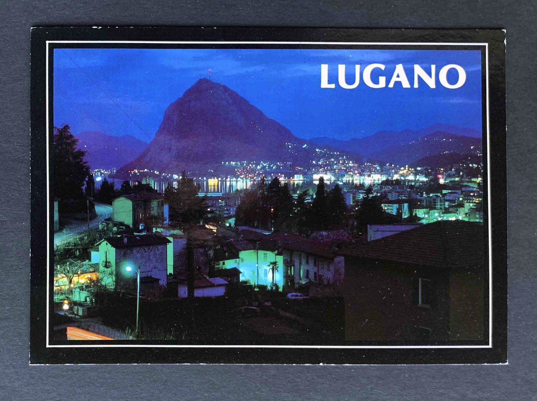Cartoline postali: AK Lugano di Notte – Usato da Goldau venduto da artelier1