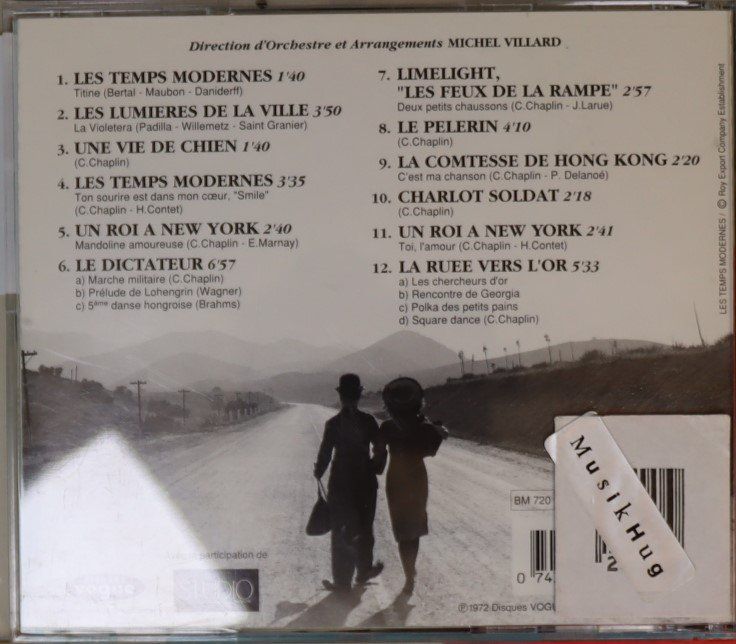 CD: charlie chaplin - musique les temps modernes – Usato da Luzern venduto da CONTENTI 2