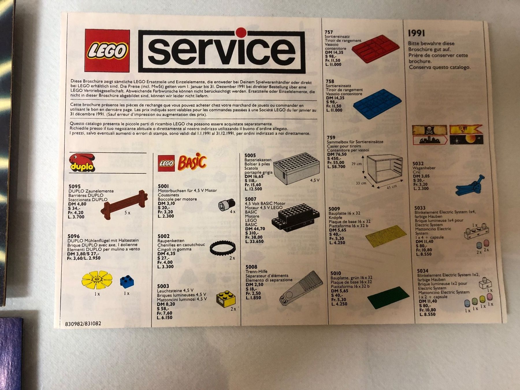 Lego Documenti: LEGO System Prospekte 6 Stück – Usato da Brunnen venduto da Allerwaren 8
