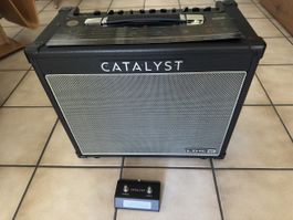 Gitarrenverstärker Line6 Catalyst CX 60 mit LFS2 Footswitch