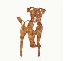 NEUER Hund aus Rostmetall 45 x 26,5 cm - 225178