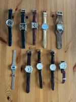 Sammlung von 11 Herrenuhren,  diverse Marken