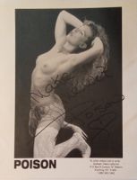 Poison Autogramm signiert Foto 20x25cm