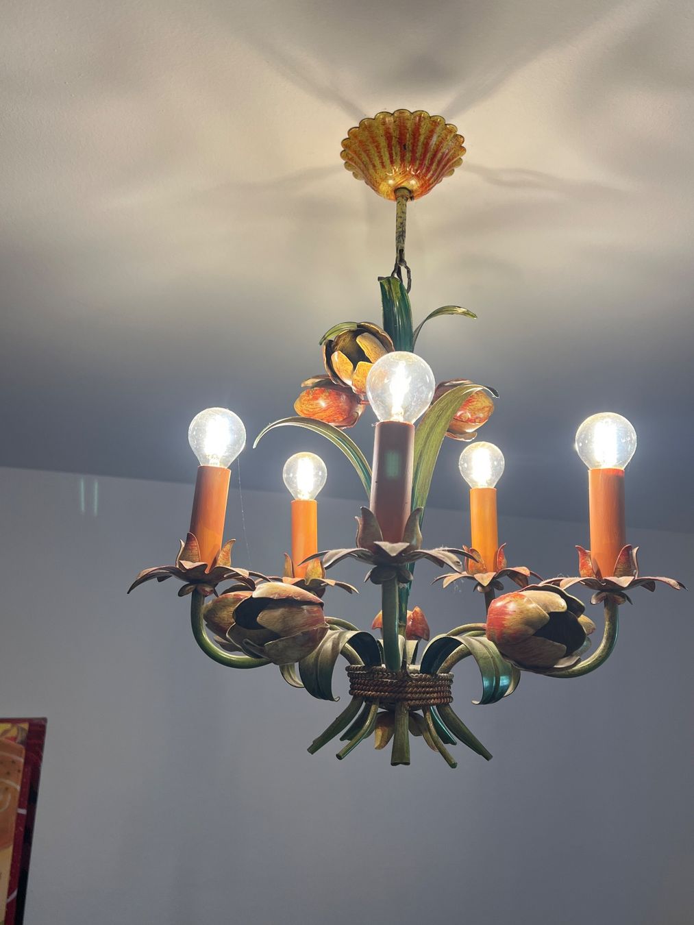 Lustres & lampes de plafonds: Deckenlampe Floral, Blumenlampe Ferro Luce – D'occasion à Zürich par ViolettRosenRot 2
