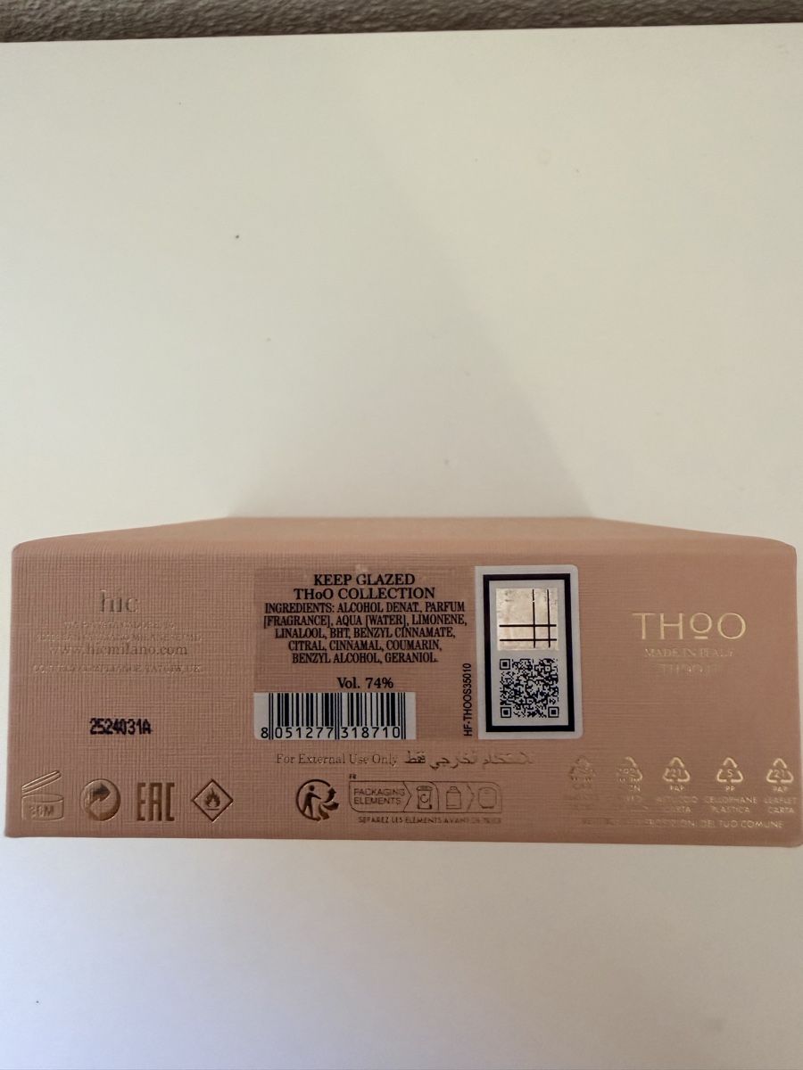 Profumi & Eau de Toilette: Profumo THOO KEEP GLAZED 75ml con imballaggio originale – Usato da Lodrino venduto da sis_w9jf 2