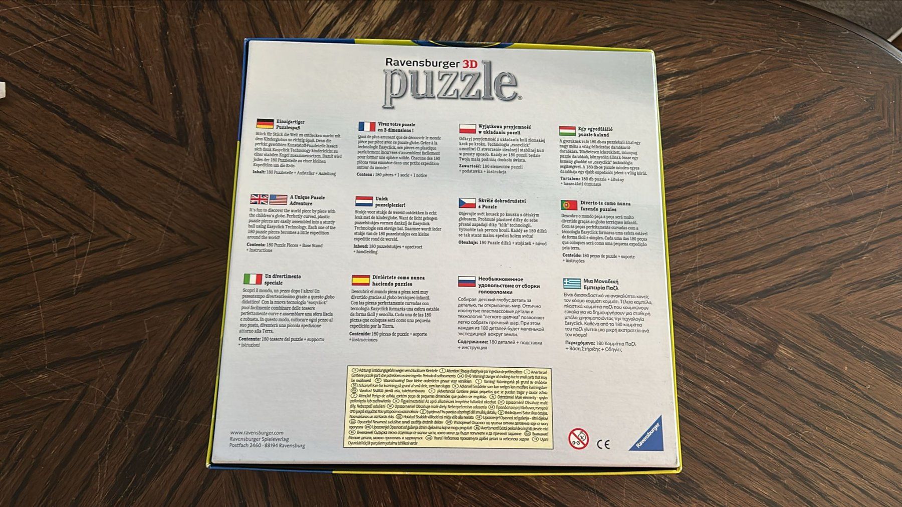 Ravensburger Puzzle: Ravensburger puzzle 3D mappamondo 180pezzi – Usato da Melano venduto da H-Sara 2