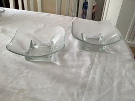 2 Hergiswiler Glas Schüssel
