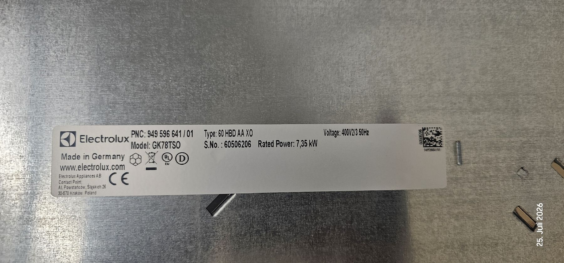 Cucine: Electrolux GK78TSO Baujahr 2026 – Nuovo (secondo la descrizione) da Hinwil venduto da boulevard88 2