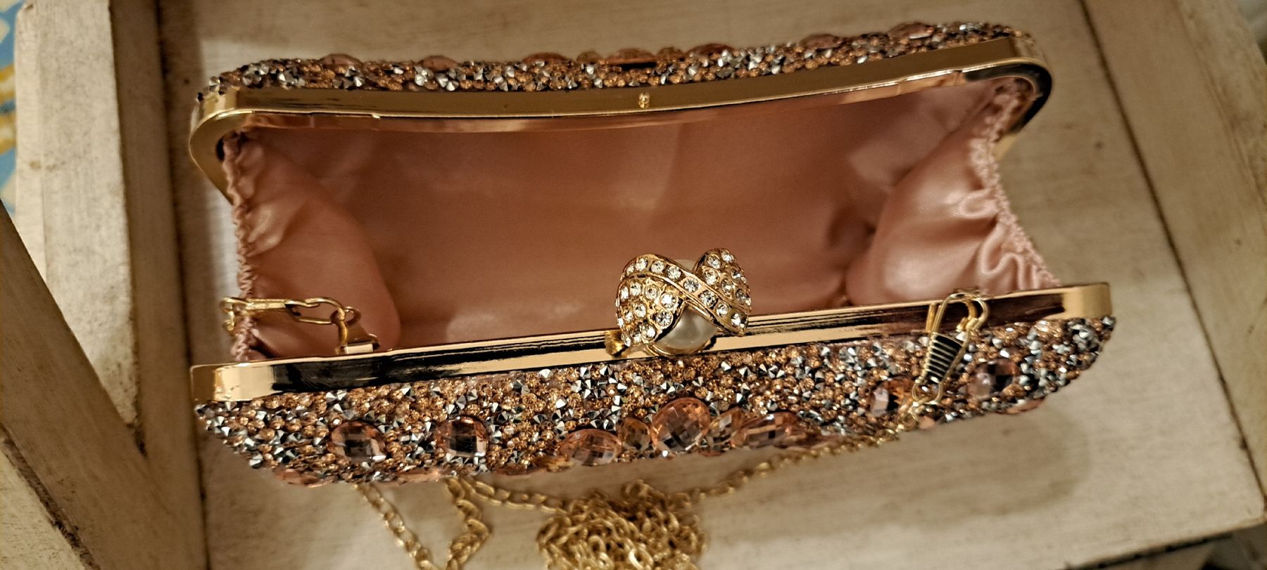 Borse da donna: Champagnerrosa Abendtasche – Nuovo (secondo la descrizione) da Basel venduto da DesireeYaDa 1