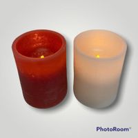 LED Kerze 10cm bordeaux