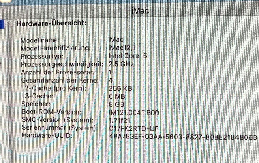 Apple PC: iMac 21,5 Zoll All-in-One – Usato da Zürich venduto da switzerland60 4