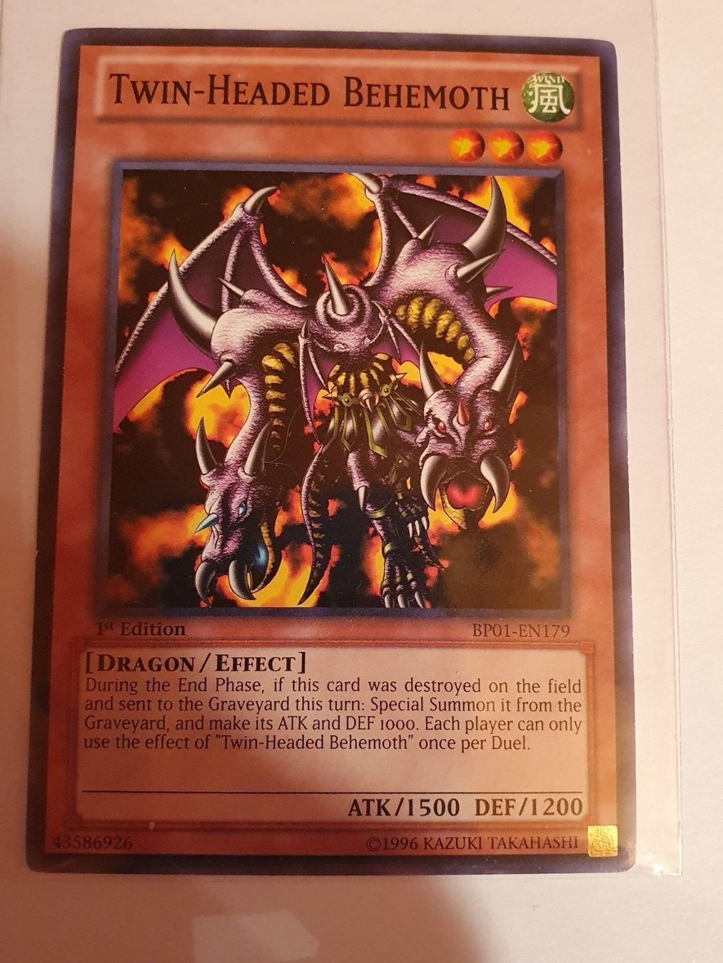 Yugioh Carte collezionabili: Twin- Headed Behemoth first Edition TCG – Usato da Oberdorf BL venduto da BaldenEagle