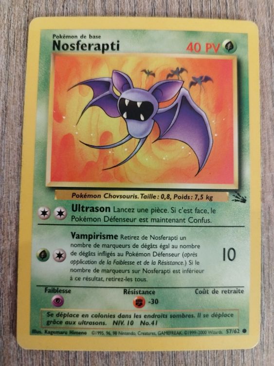Pokémon Nosferapti (2000) n°57/62 Kaufen auf Ricardo
