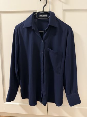 Zara Damen Bluse, dunkelblau, Grösse XS, Top Zustand!