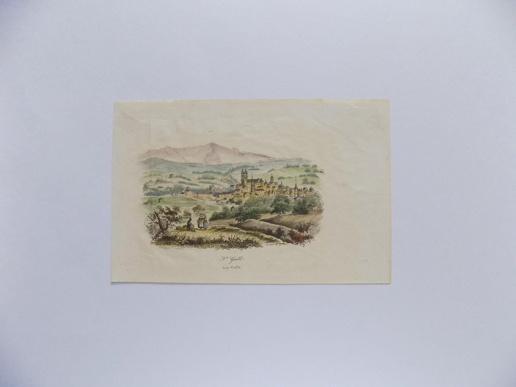 Gravures: St.Gallen koloriert – D'occasion à Risch par Antikfee 3