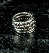 Ring Kordel Grösse 64 von Steel2Silver