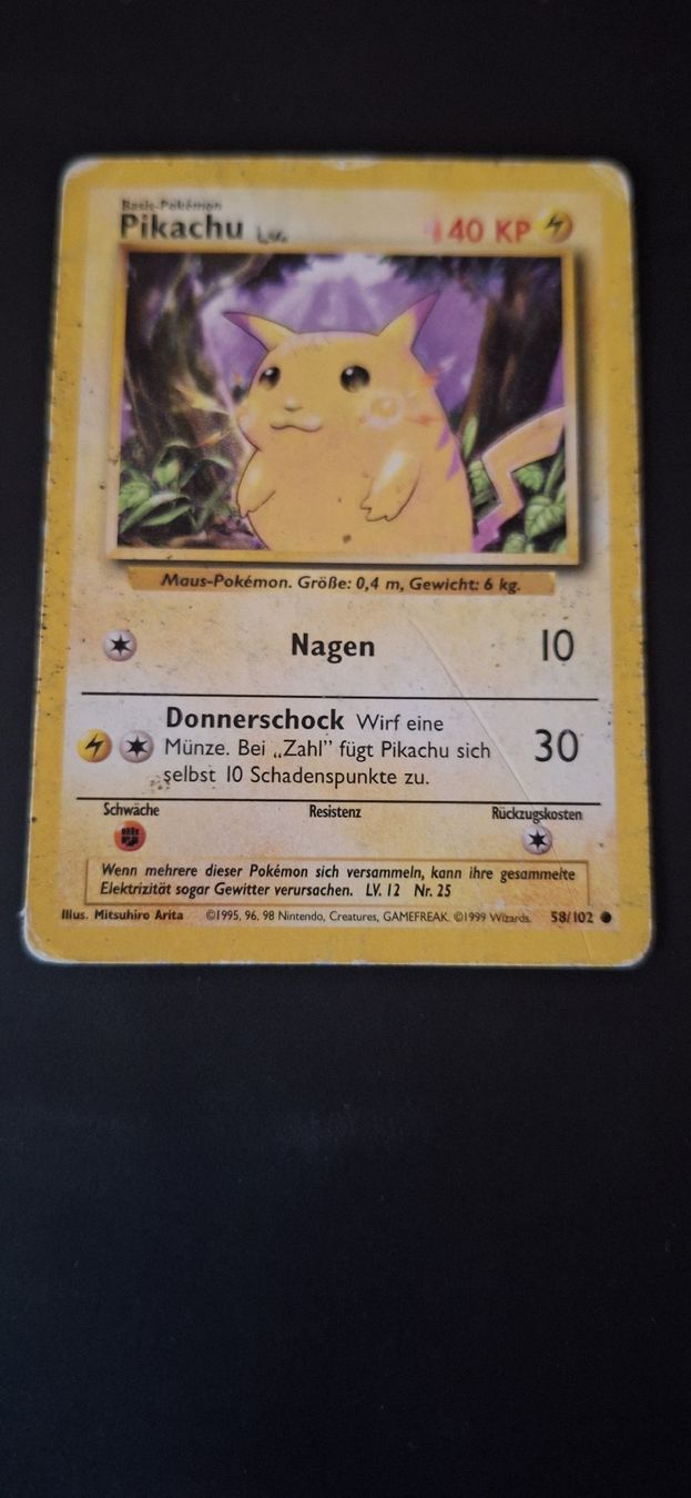 Cartoline: Pokemon Karte Pikachu BS 58 gebraucht – Usato da Lengnau AG venduto da rap_zh9k
