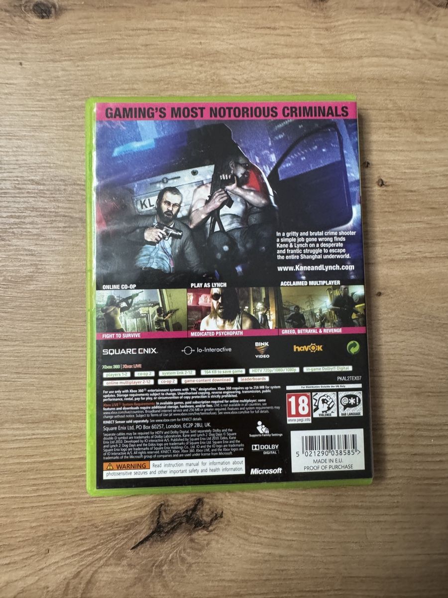 Microsoft Giochi: Kane & Lynch 2: Dog Days - Xbox 360 – Usato da Biberist venduto da etesummer 1