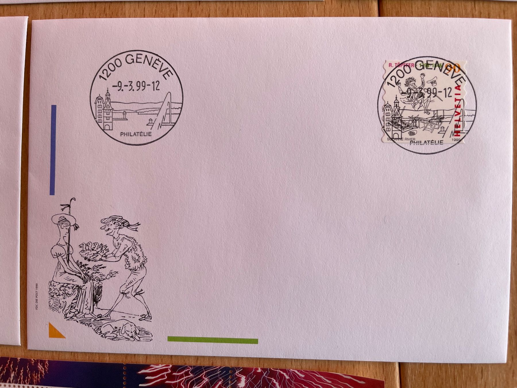 Alle Briefmarken: 9.3.99 GENEVE série complète, rare ! – Gebraucht aus Sonceboz-Sombeval von Comment2 5