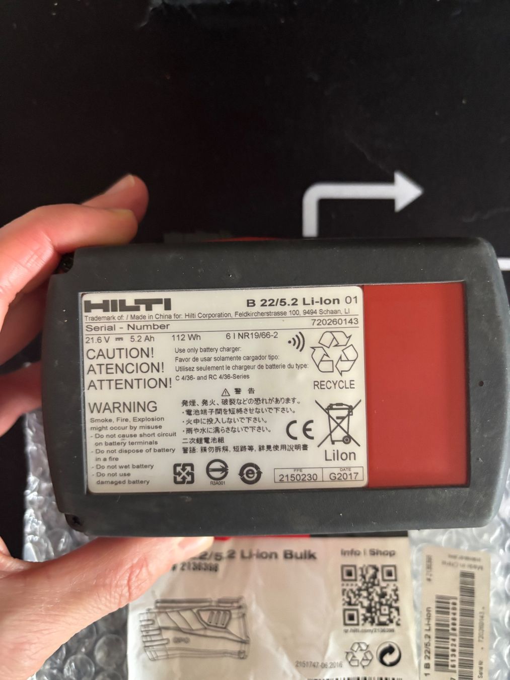Hilti Trapani: Hilti SIW 6AT-22 SCHLAGSCHRAUBER – Usato da Liestal venduto da lis_82hy 3