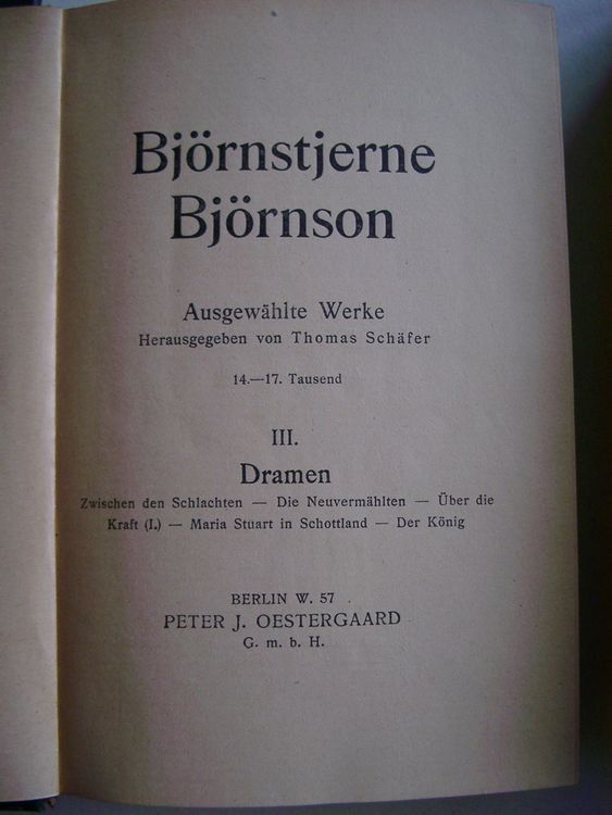 Bücher: BJÖRNSTJERNE BJÖRNSON – Gebraucht aus Winkel von Gallica 3