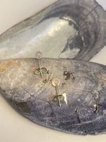 Silber und Gelbgold Ohrringe mit Steinchen