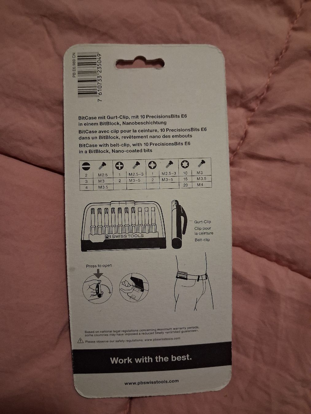 PB Swiss Tools Tutti gli attrezzi: Set punte PB Swiss Tools nuovo – Nuovo e nell'imballaggio originale da Jona venduto da MirkoAltad 1