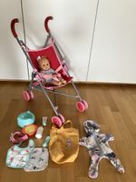 Puppenwagen mit Puppe Corolle 