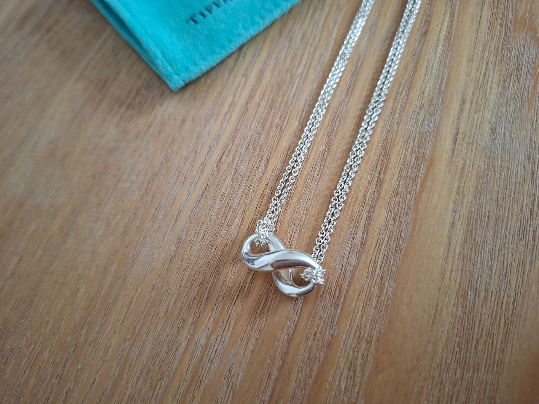 Tiffany & Co. Catenine: TIFFANY & Co. Infinity Double Chain Necklace silver 925! – Usato da Goldach venduto da mamakotzi 2