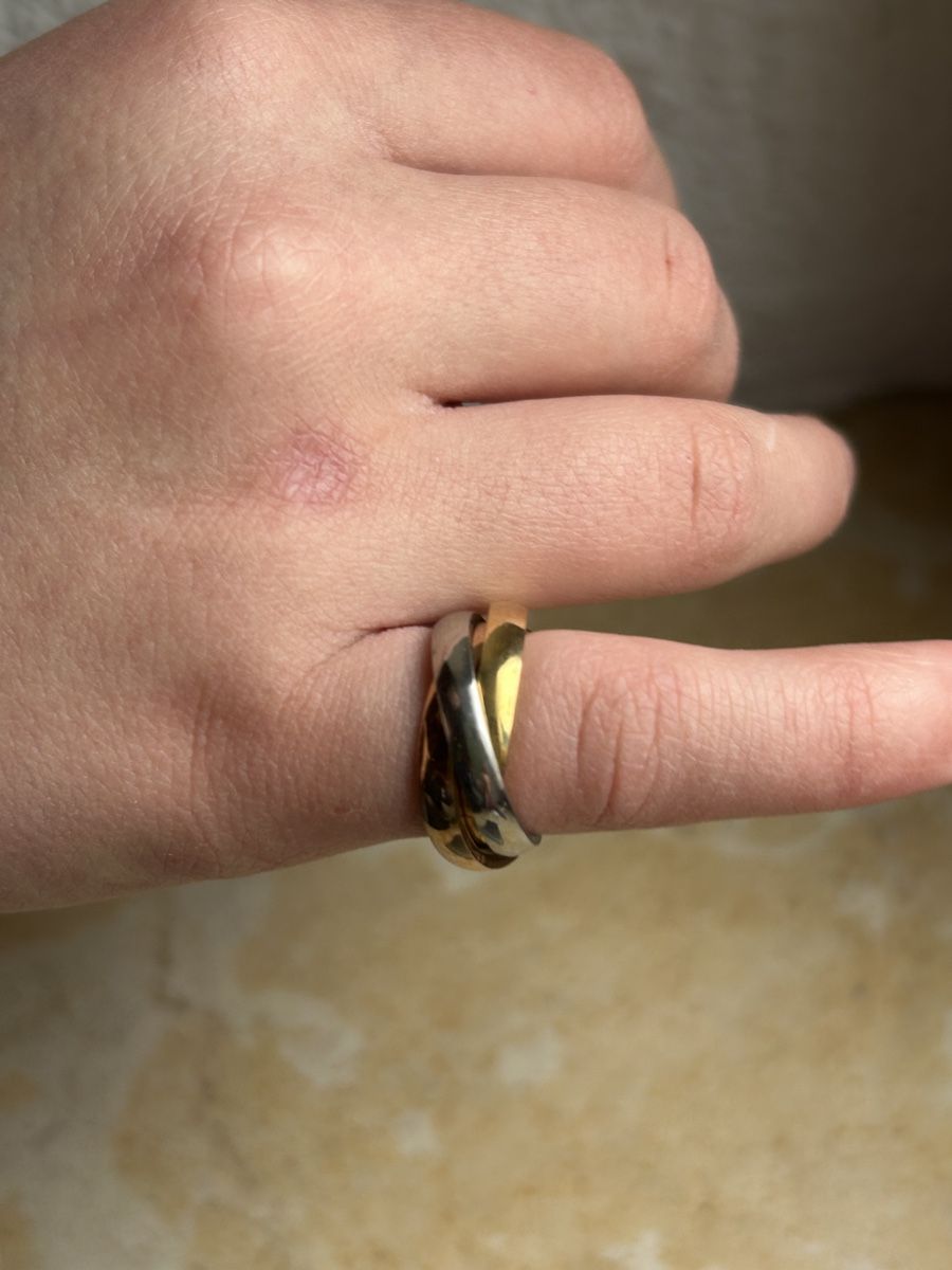 Anelli: Dreifarbiger Trinityring Gr. 45 (14.2mm)  – Usato da Laufen venduto da belleskulptur 4