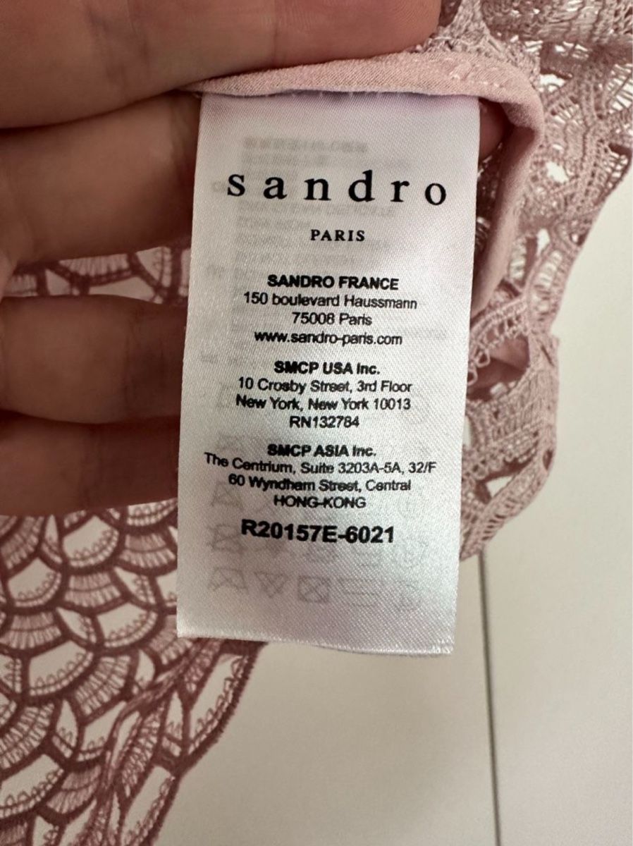Sandro Vestiti: Sandro Paris Pink Lace Dress – Usato da Zürich venduto da jia_57tp 1