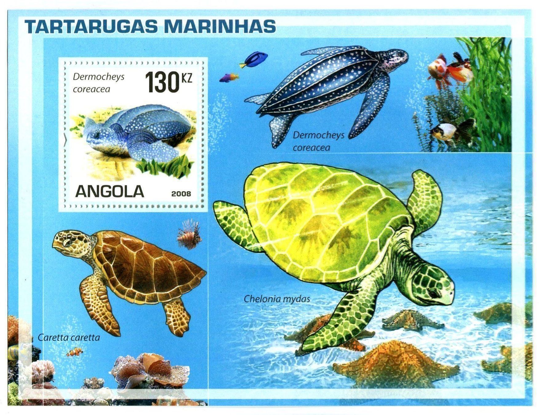 Tutti i francobolli: Block "Schildkröten". Angola. – Nuovo e nell'imballaggio originale da Basel venduto da Butsch5
