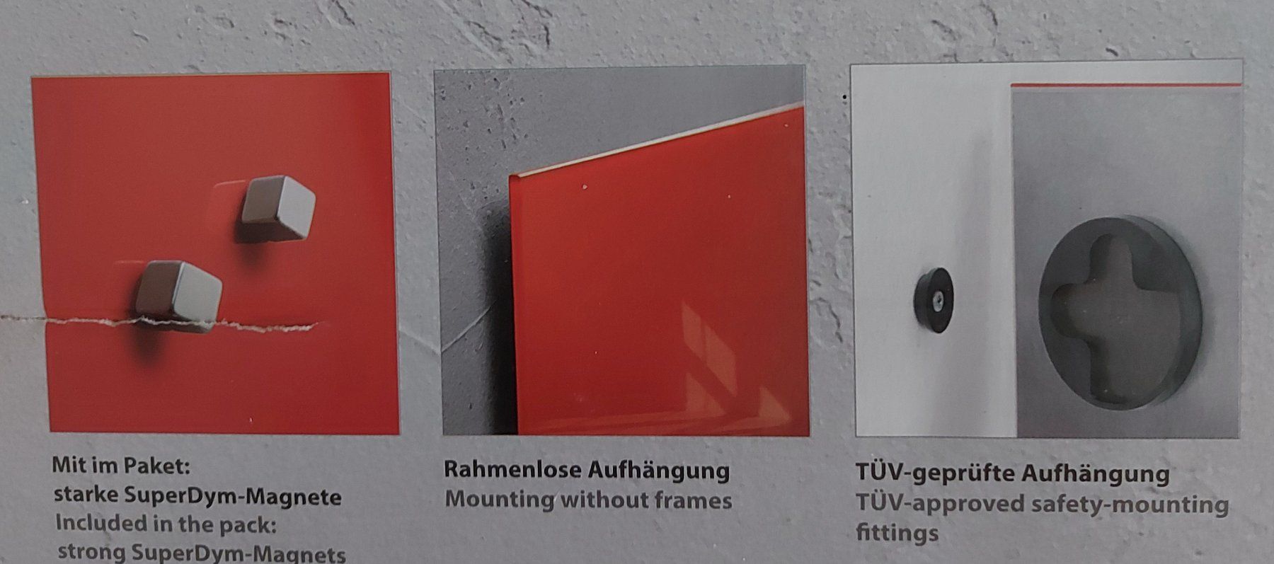 Wandtafeln: Glas Magnet Tafel – Neu und originalverpackt aus Wallisellen von Allivia 1