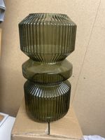 House Nordic Green Glass Vase, Modern Home Decor, 25cm