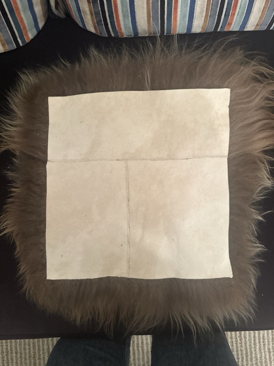 Il mondo degli animali: Echt- Fellstück Braun 37x37cm  – Nuovo (secondo la descrizione) da Bern venduto da Ibizaflow 1