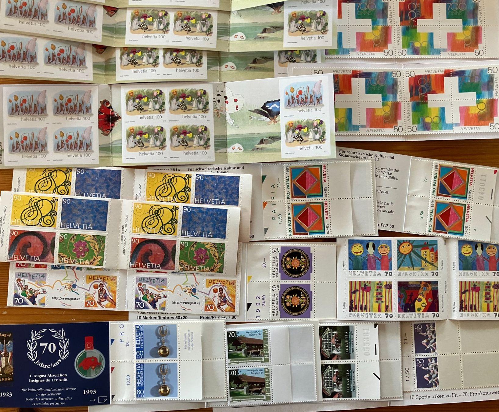 Alle Briefmarken: Schweiz Markenhefte ** - nominal Fr. 115.-- – Neu (gemäss Beschreibung) aus Eschlikon TG von PhilCon