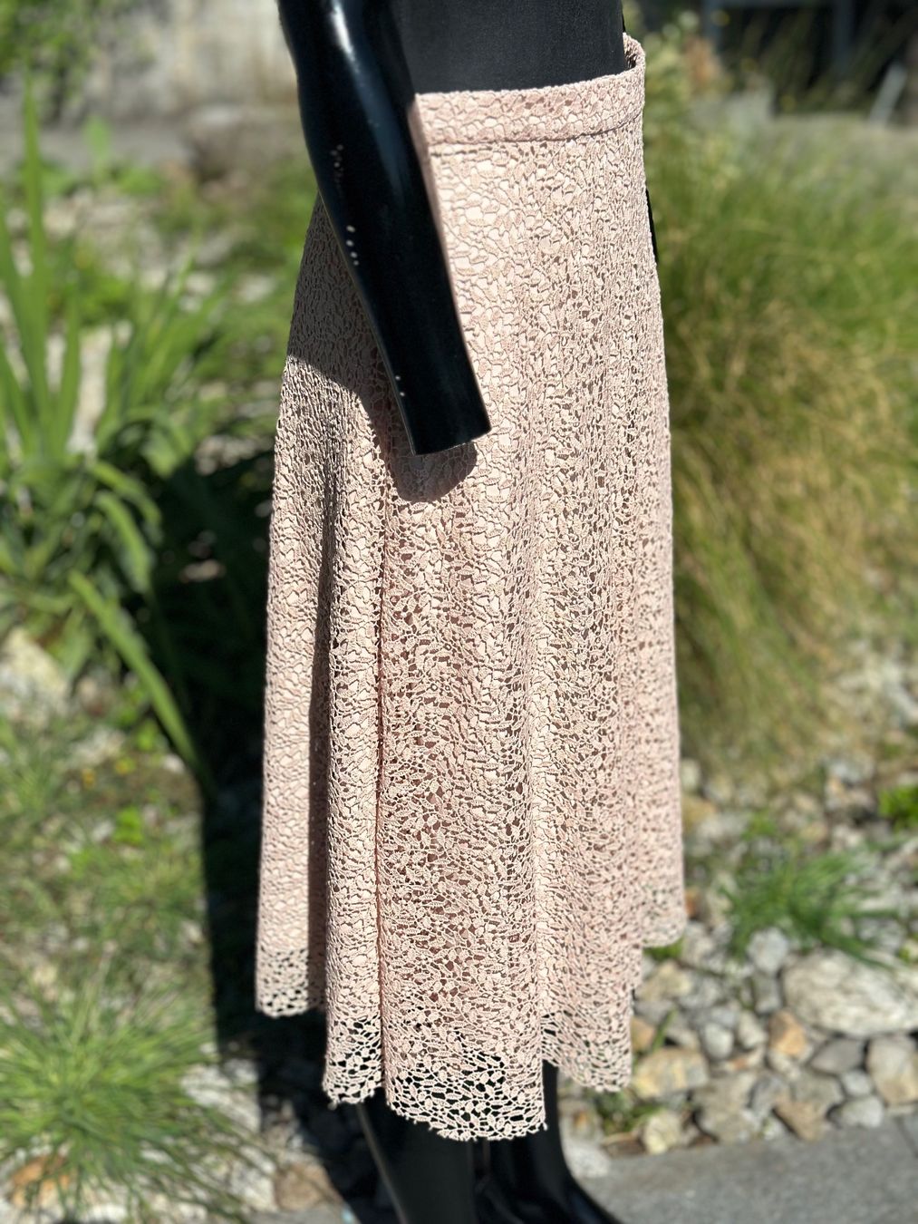 Zara Röcke: Sommerrock Spitze rosa A-Linie Gr. 36 – Gebraucht aus Zufikon von Modestil365 3