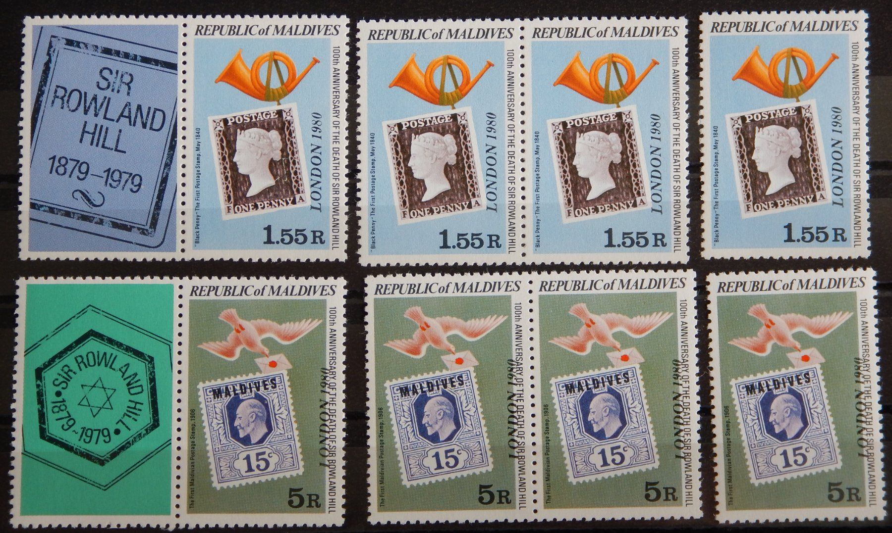 Tutti i francobolli: Malediven Kat. 875c-876c ** 1980 – Usato da Zürich venduto da Muehlekauf