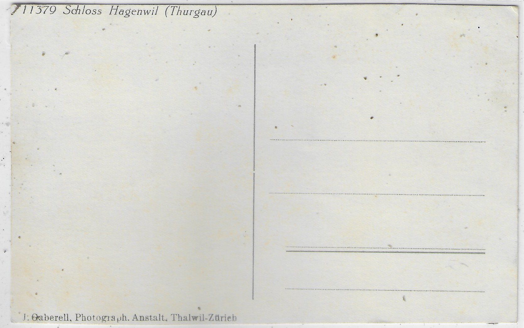 Cartoline postali: Schloss Hagenwil TG – Usato da Ettingen venduto da Kartenplanet 1