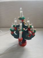 Vintage Wooden Christmas Tree with Electric Candles!