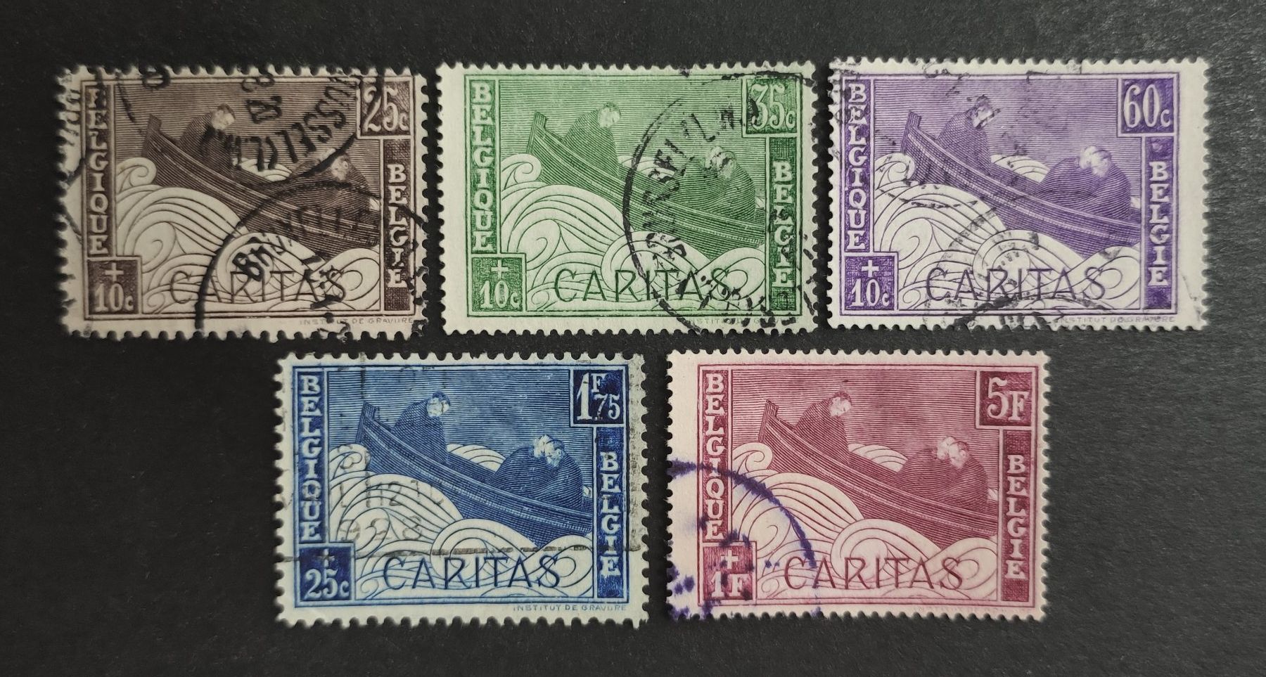 Tutti i francobolli: Belgien 1927, Satz gestempelt – Usato da Wil SG venduto da Zazal