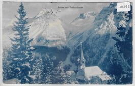 Arosa mit Furkahörner im Winter