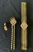 Wunderschönes Thai-Schmuck-Set, goldfarben und bunt!