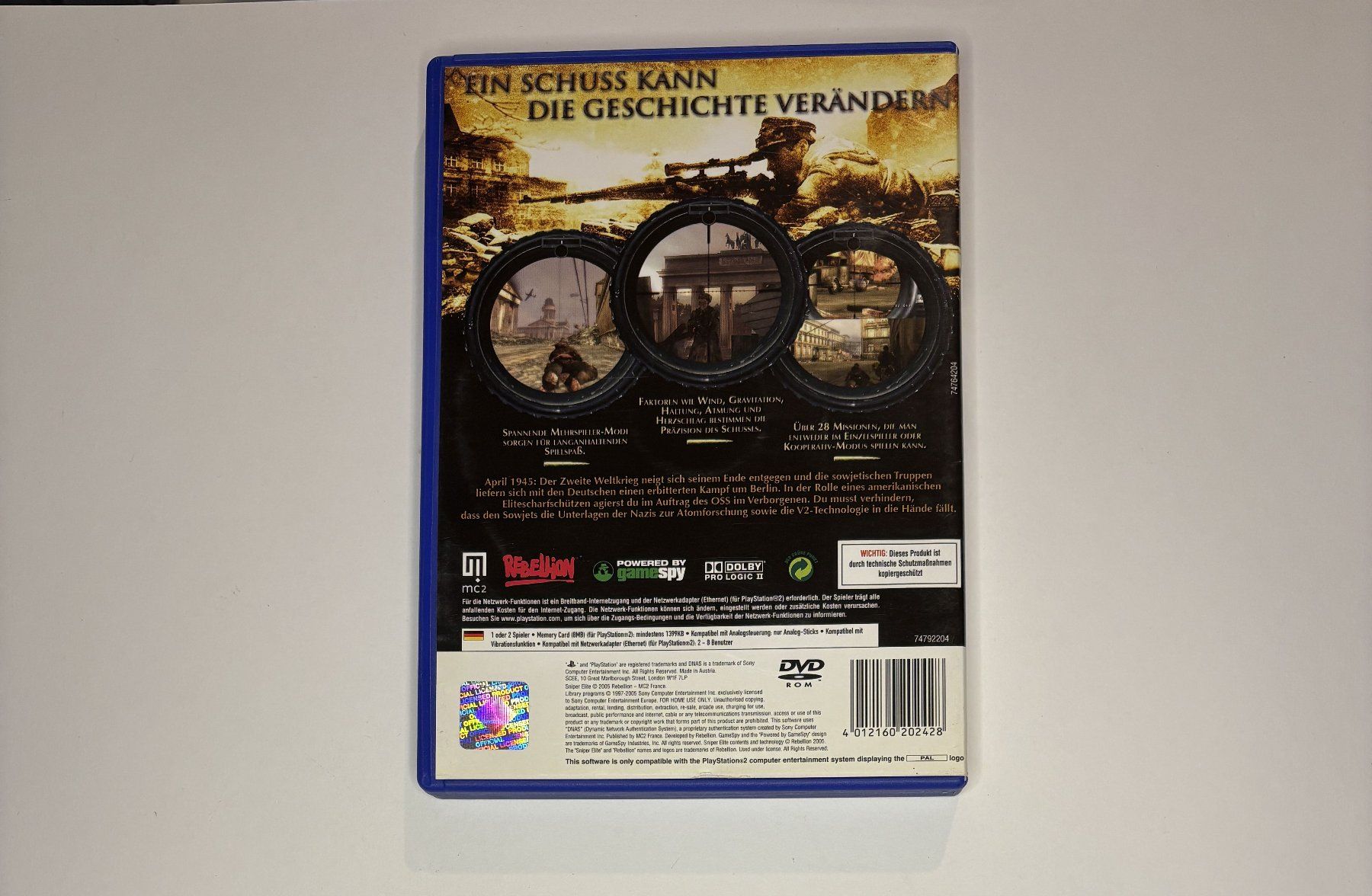 Giochi: PS2 - Sniper Elite – Usato da Allschwil venduto da Bullach 2