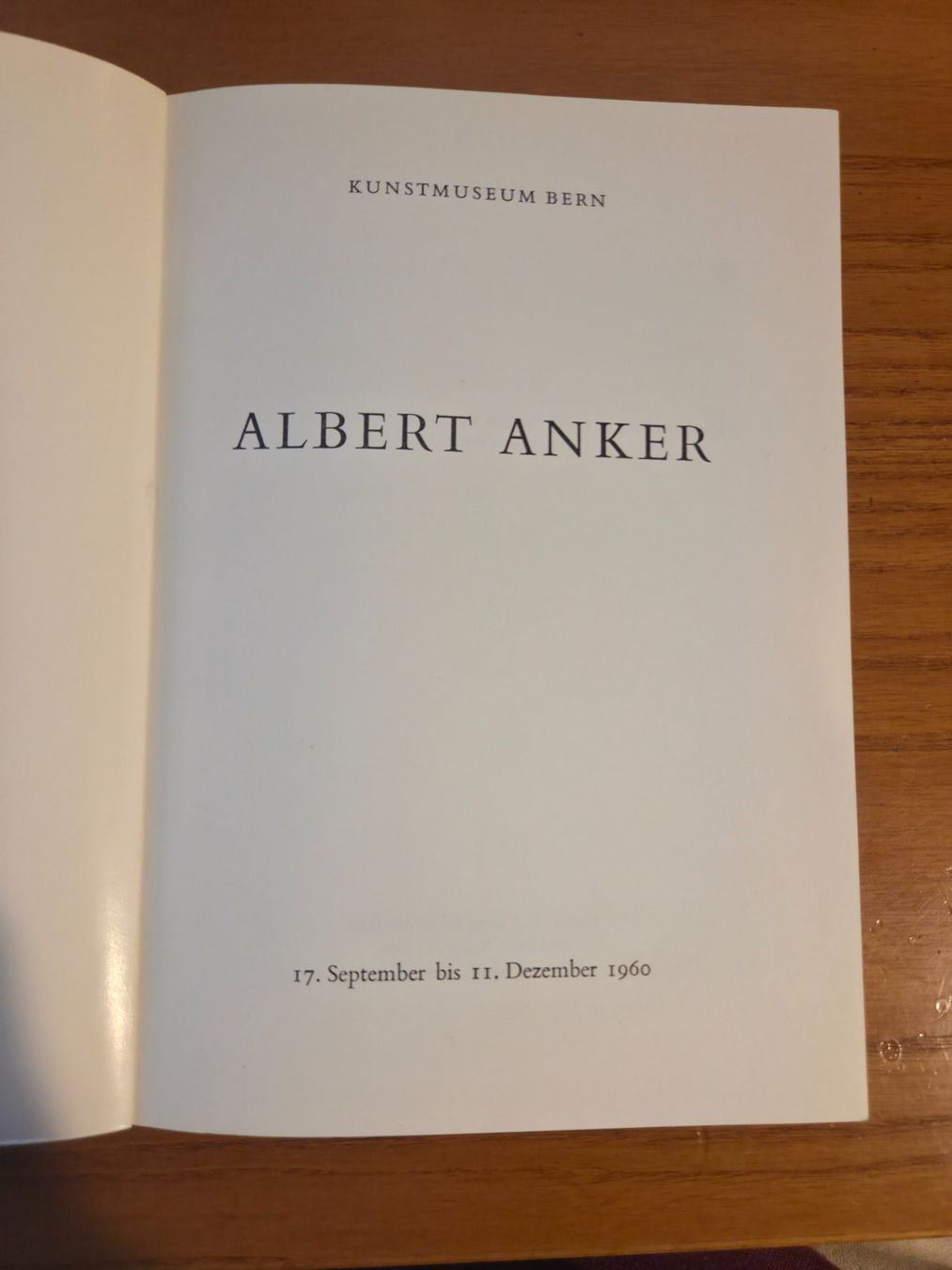 Libri: Albert Anker Kunstmuseum Bern 1960 Katalog – Usato da Aldesago venduto da lusuardi 2