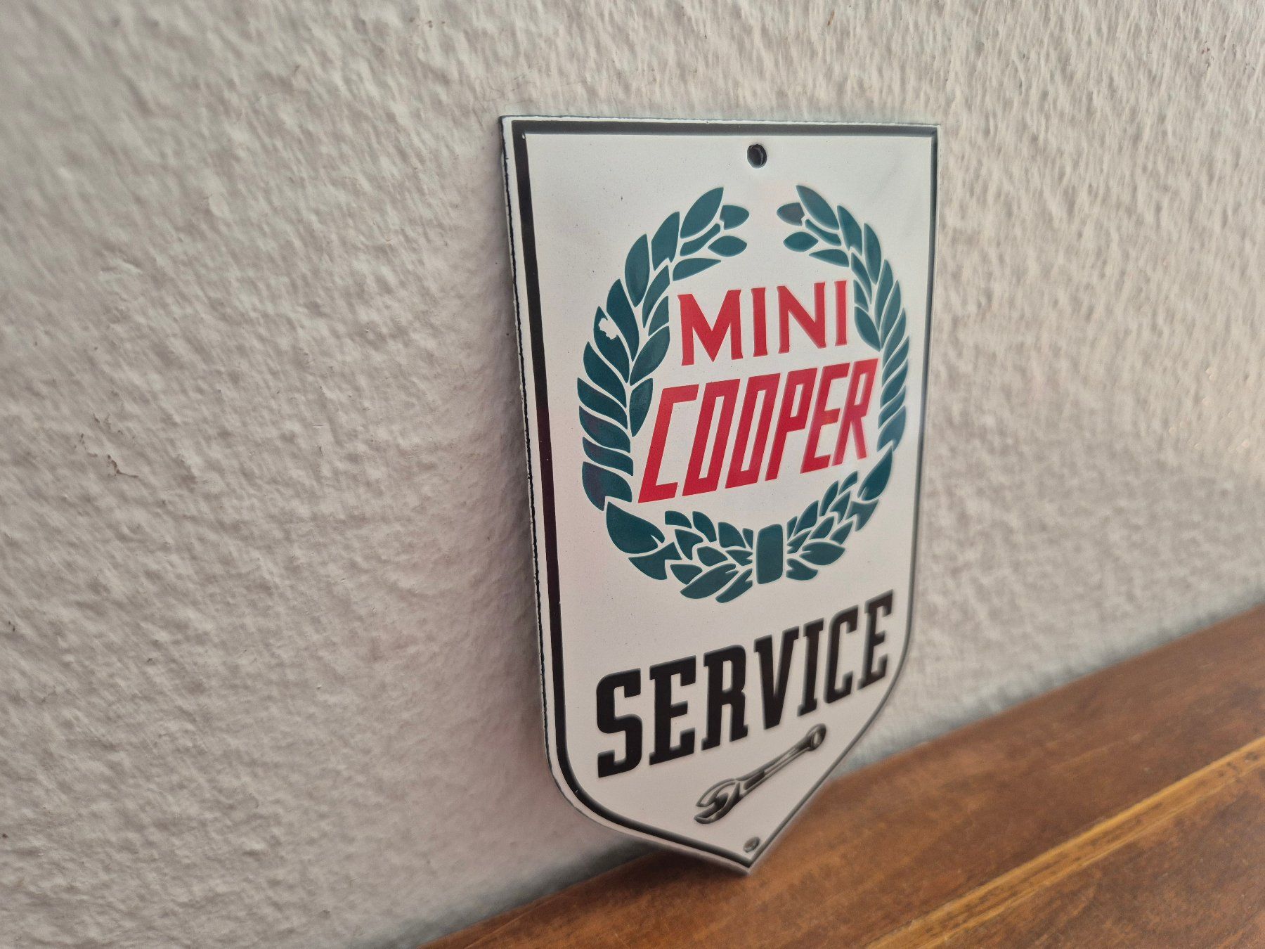 Mini Insegne: Emailschild Mini Cooper Auto Service Garage Emaille Schild – Nuovo (secondo la descrizione) da Schaffhausen venduto da pfanis09 4