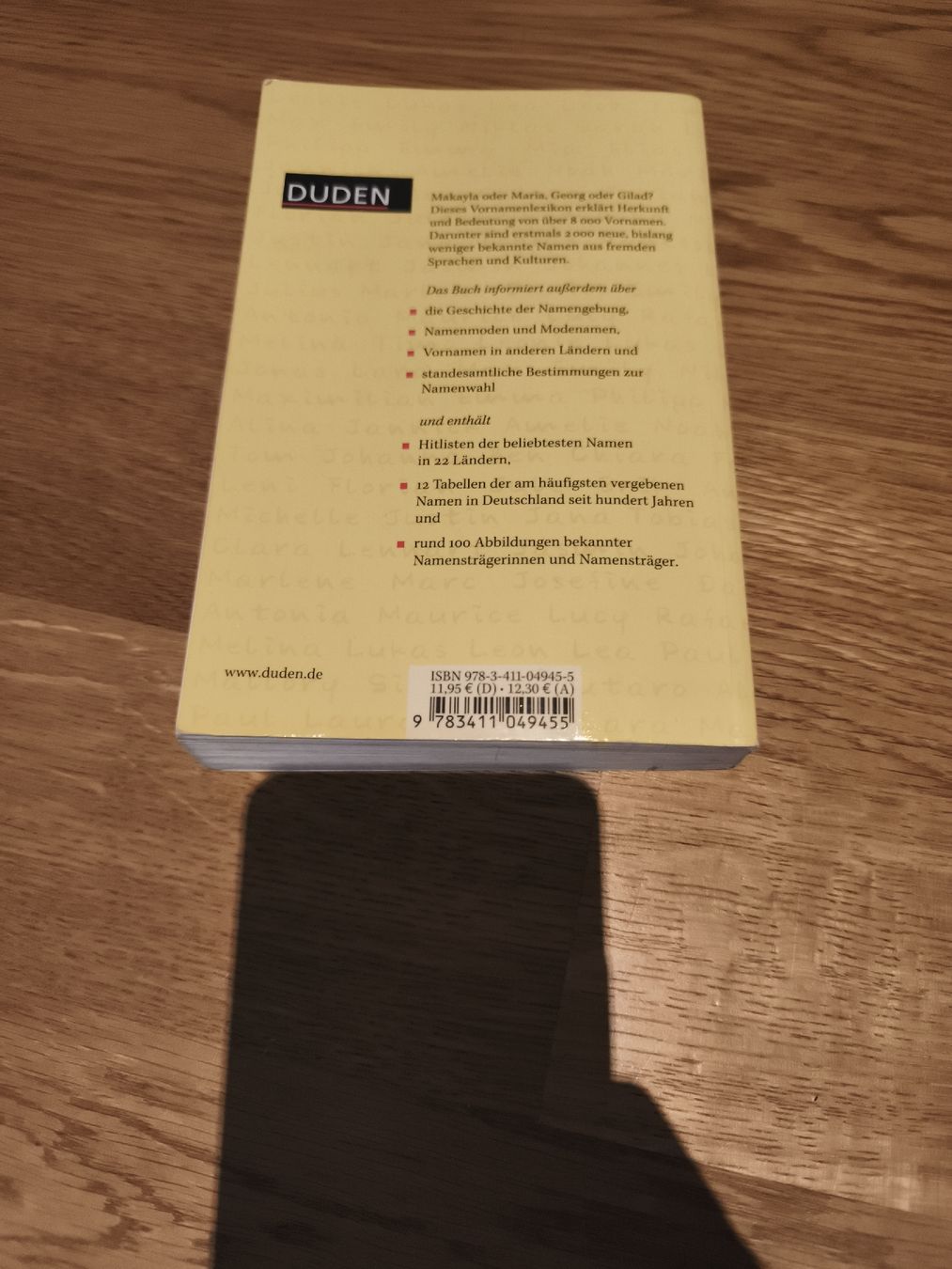 Libri: Duden - Lexikon der Vornamen – Usato da Illnau venduto da snejinka 1